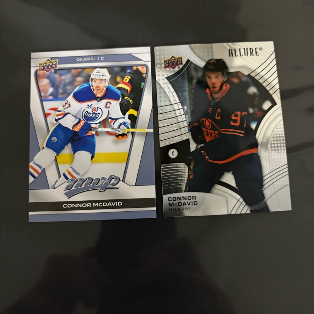 2/$10 Allure & MVP Hockey Cards Connor Mcdavid - Upper Deck - Center